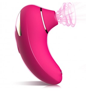 RITA - Mini Suction Clitoral Stimulation Vibrator (Chargeable - Red Rose)